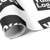 あなたのデザインまたはビジネス ロゴ | ランダムな配置 ラッピングペーパー (ロールコーナー)