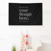 あなたのデザインをアップロード 4' x 6' 横断幕 (インサイチュ)