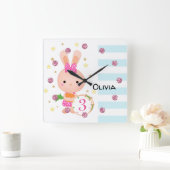 あなたのデートで素晴らしい誕生日プレゼント スクエア壁時計 (ホーム)