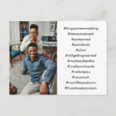 あなたのトップ12ハッシュタグ写真は延期さ結婚れた ポストカード (正面)