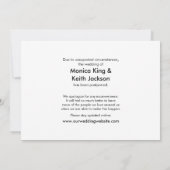 あなたのトップ12ハッシュタグ写真は延期さ結婚れた 招待状 (裏面)