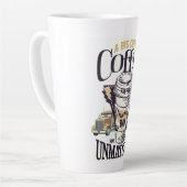 あなたのトラック運転手の日のマグカップのための大きなコーヒー カフェラテマグ (左アングル)