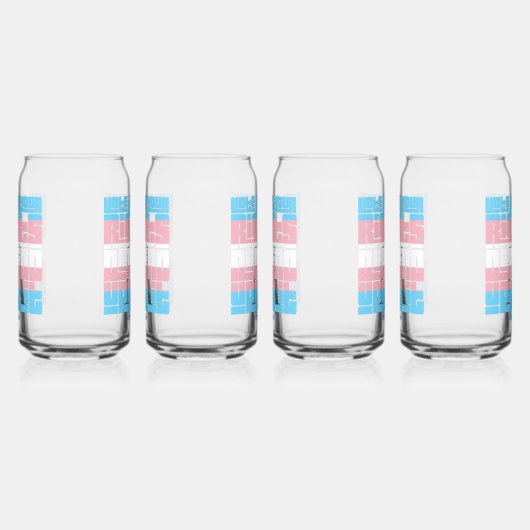 あなたのトランスの権利が依存するように投票 ガラス缶 (右)