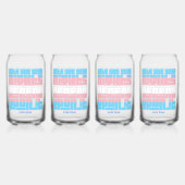 あなたのトランスの権利が依存するように投票 ガラス缶 (正面)