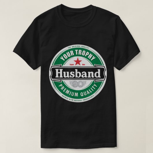 あなたのトロフィおもしろいー結婚したの夫のシャツ777.png tシャツ (デザイン正面)