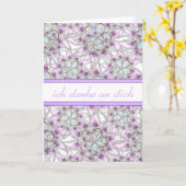 あなたのドイツに考えること中ブランクが付いている花カード カード (黄色い花)