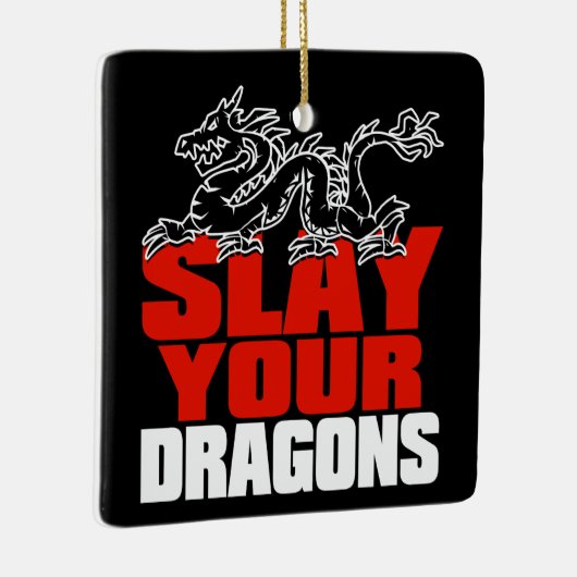 あなたのドラゴン、ヨルダンピーターソンファンのためのギフトを殺害して下さい セラミックオーナメント (右)
