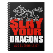 あなたのドラゴン、ヨルダンピーターソンファンのためのギフトを殺害して下さい ノートブック (正面)