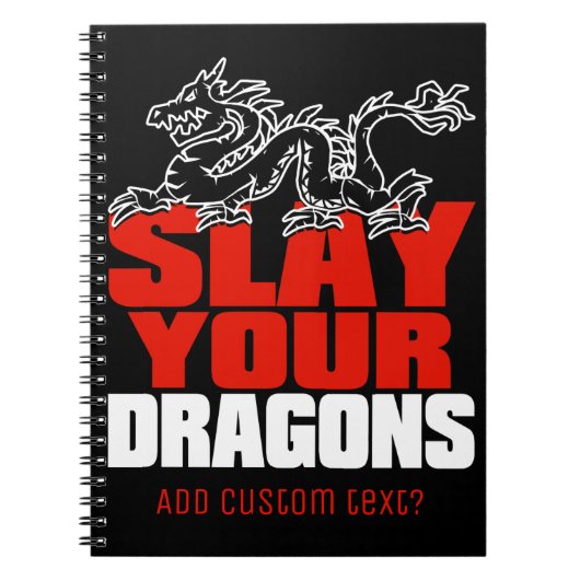 あなたのドラゴン、ヨルダンピーターソンファンのためのギフトを殺害して下さい ノートブック (正面)