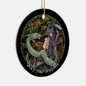 あなたのドラゴン、中世芸術、ヨルダンピーターソンを殺害して下さい セラミックオーナメント (右)