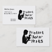 あなたのナットを保護して下さい 名刺 (正面/裏面)