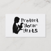 あなたのナットを保護して下さい 名刺 (裏面)