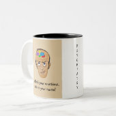 あなたのナースへの話! -精神医学 ツートーンマグカップ (正面左)