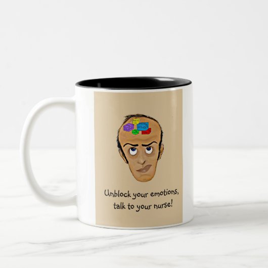 あなたのナースへの話! -精神医学 ツートーンマグカップ (左)