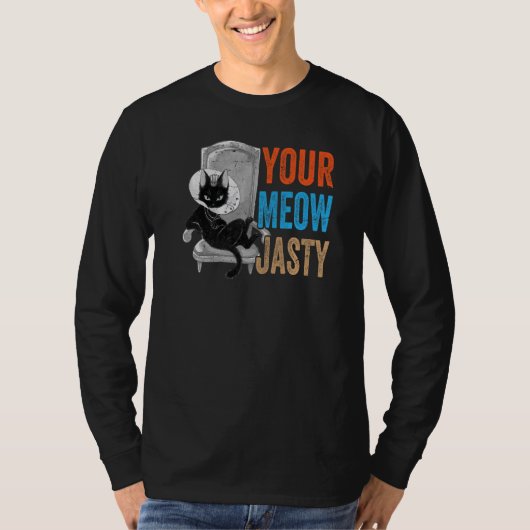 あなたのニャンジャスティ - 笑える猫のジョーク - 愛猫家 Tシャツ (正面)