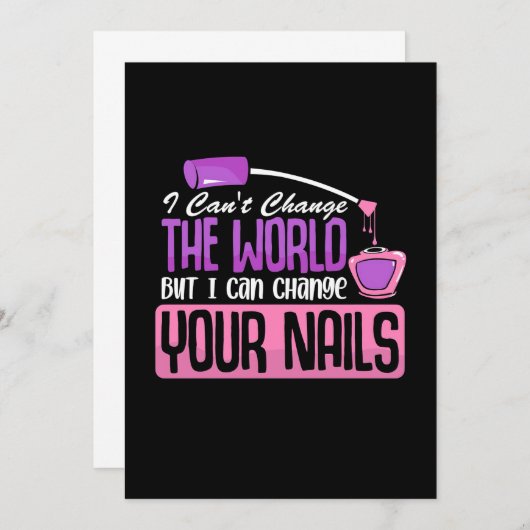 あなたのネイルを変えられる 招待状 (正面/裏面)