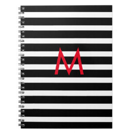 あなたのノートBWのストライプを個人化して下さい ノートブック