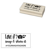 あなたのハッシュタグをLove It Snap It Share It ラバースタンプ (押印)