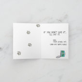 あなたのハッピーバースデーは猫からパーソナライズされた カード (内部)