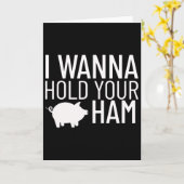 あなたのハムを抱きたい カード (黄色い花)