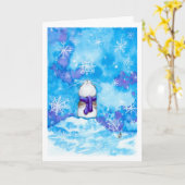 あなたのハムスターの雪片の考えることは梳きます カード (黄色い花)