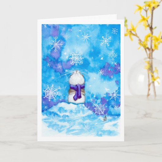 あなたのハムスターの雪片の考えることは梳きます カード (黄色い花)