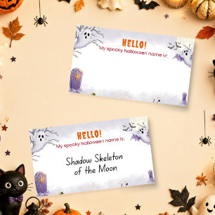 あなたのハロウィンのお化けの名前は?パーティーゲーム名 ノートカード