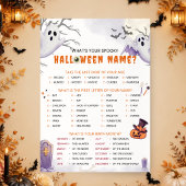あなたのハロウィンの怪しい名前は?パーティーゲーム 招待状