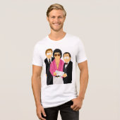 "あなたのハンバーガーを作ってあげる" トライブレンドTシャツ (正面全面)