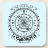 あなたのハートがあなたのコンパスがあるようにして下さい コースター (正面)