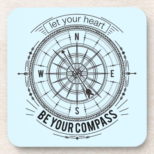 あなたのハートがあなたのコンパスがあるようにして下さい コースター (正面)