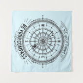 あなたのハートがあなたのコンパスがあるようにして下さい タペストリー (正面(横))