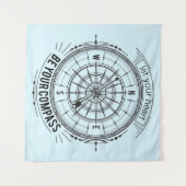 あなたのハートがあなたのコンパスがあるようにして下さい タペストリー (正面(横))