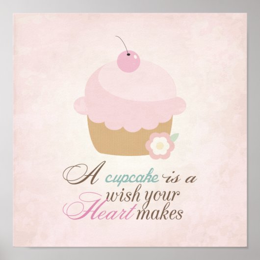あなたのハートが作ることを願う – Cupcake ポスター (正面)