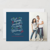 あなたのハートが軽いクリスマスカードがあるようにして下さい シーズンカード (正面)