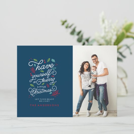 あなたのハートが軽いクリスマスカードがあるようにして下さい シーズンカード (スタンド正面)