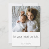 あなたのハートが軽い休日の写真カードがあるようにして下さい シーズンカード (正面)