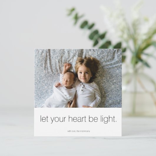 あなたのハートが軽い写真カードがあるようにして下さい シーズンカード (スタンド正面)