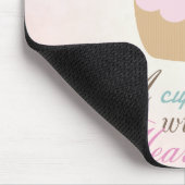 あなたのハートが-カップケーキを作ることを望んで下さい マウスパッド (コーナー)