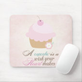 あなたのハートが-カップケーキを作ることを望んで下さい マウスパッド (マウス)