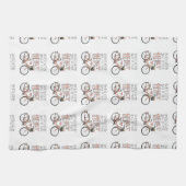 あなたのハートすべて-ヴィンテージの自転車と行って下さい キッチンタオル (横)