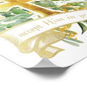 あなたのハートでイエスを受け入れる – Christian Faith ポスター (角)