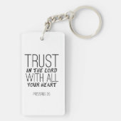 「あなたのハートで主を信頼せよ」キーチェーン キーホルダー (裏面)