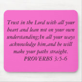 あなたのハートとリーンで主を信頼しなさい… マウスパッド (正面)