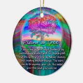 あなたのハートに生命の木を植える セラミックオーナメント (左)