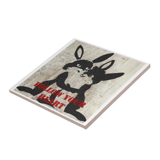 あなたのハートのセラミックタイルを後を追って下さい タイル (側面)