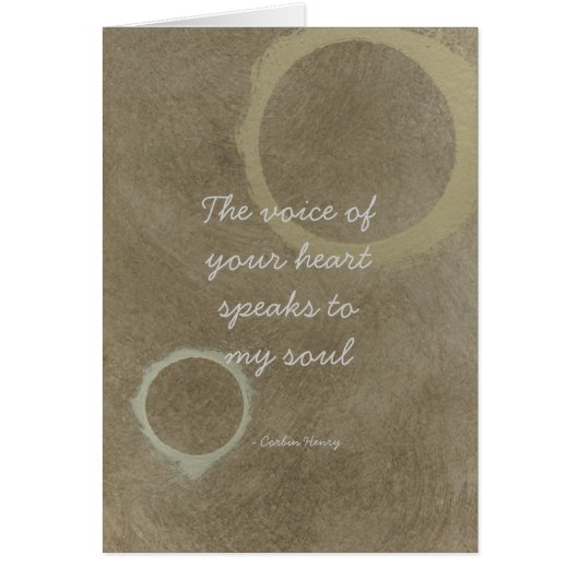 あなたのハートの声 – 円 (正面)