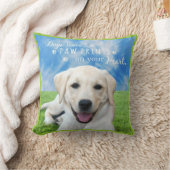 あなたのハートの犬の許可の足のプリント クッション (ブランケット)