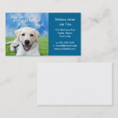 あなたのハートの犬の許可の足のプリント 名刺 (正面/裏面)