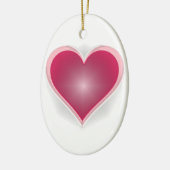 "あなたのハートの白熱"オーナメントを保って下さい セラミックオーナメント (左)